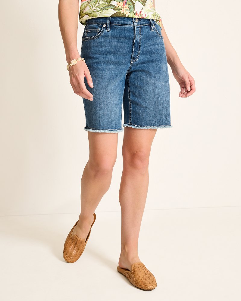 Cut-Off Bermuda Denim Shorts