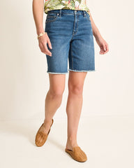 Cut-Off Bermuda Denim Shorts