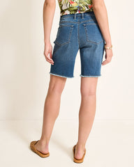 Cut-Off Bermuda Denim Shorts