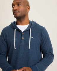 Big & Tall Textured Twill Stripe Hoodie