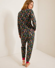 Holiday Parrot V-Neck & Pants Family Pajama Set