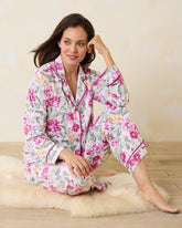 Woven Sateen Long Sleeve & Pants Pajama Set