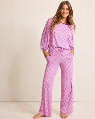 Jersey 3/4-Sleeve & Pants Pajama Set