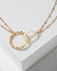 Island Essence Double Loop Bamboo Necklace