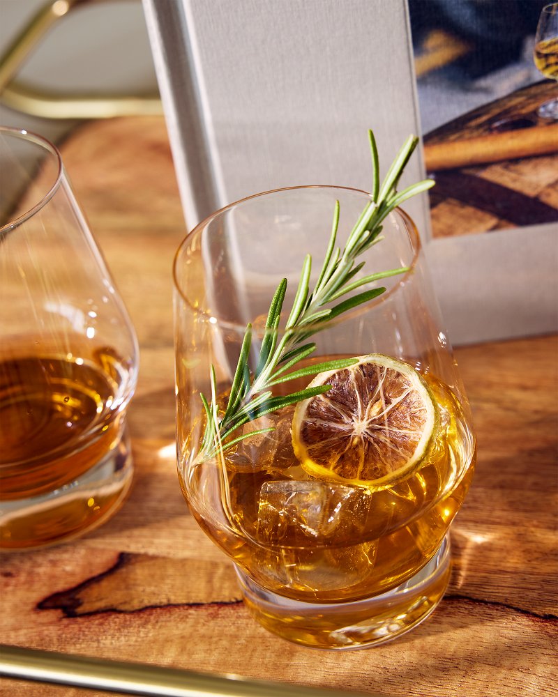 Viski® Heavy Base Crystal Whiskey Glasses - Set of 2