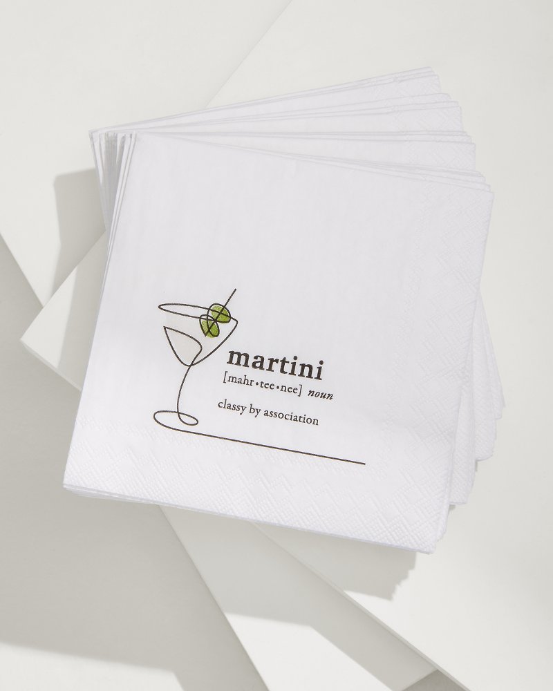 Martini Cocktail Napkins