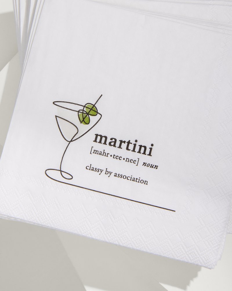 Martini Cocktail Napkins