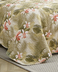 Tropical Orchid 2-Piece Twin Quilt Set