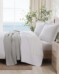 Solid King Quilt/Sham Set