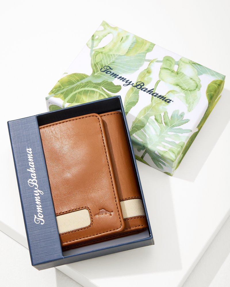Nylon Inlay Trifold Wallet