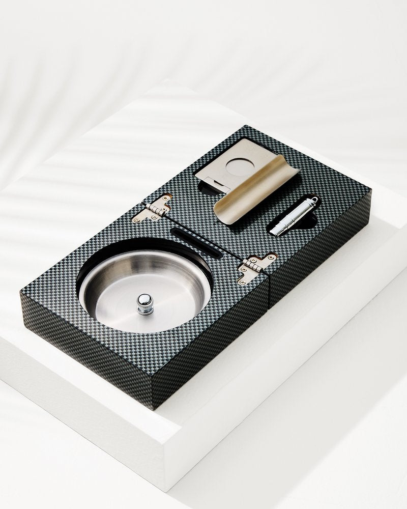 Cigar Accessories & Folding Ashtray Set