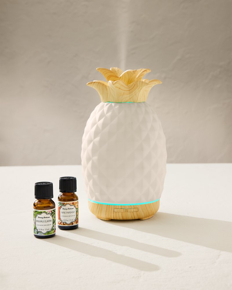 Pineapple Cilantro Ceramic Pineapple Diffuser Oil Refill Set