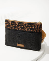 Raffia Palms Maci Wristlet