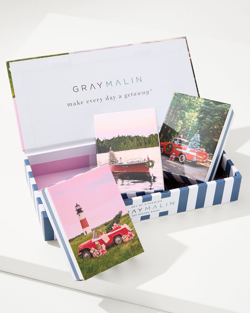 Gray Malin's The Holiday 3-in-1 Puzzle Set
