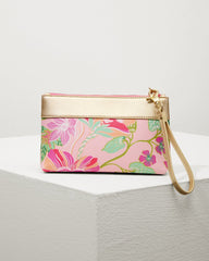 Flamingo Pineapple Tassel Wristlet