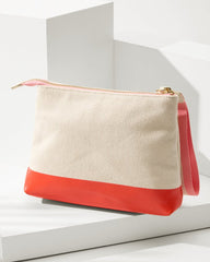 Embroidered Red Crab Carina Wristlet