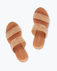 André Assous Gwenn Cork Wedge Sandals