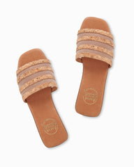 André Assous Kaila Cork & Mesh Sandals