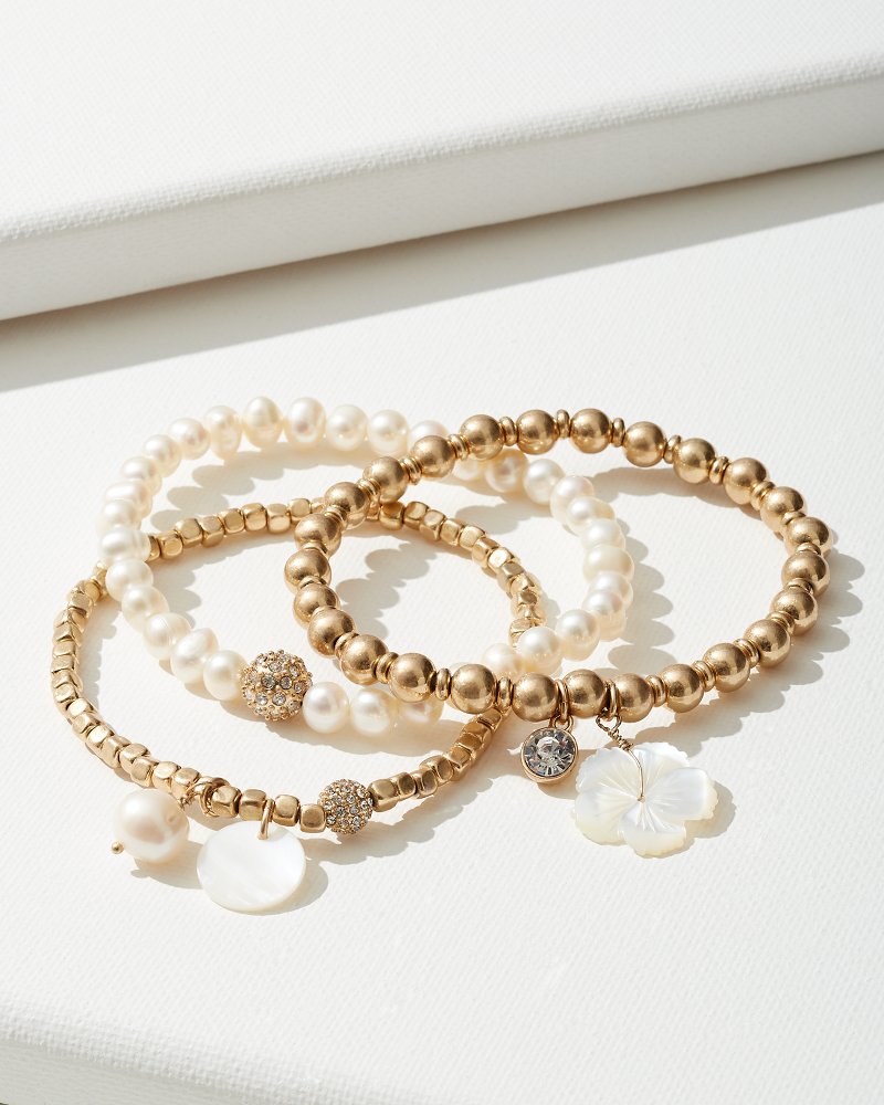 Island Essence Stretch Charm Bracelet Set