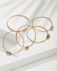 Seaside Charm Bangle Bracelet Set