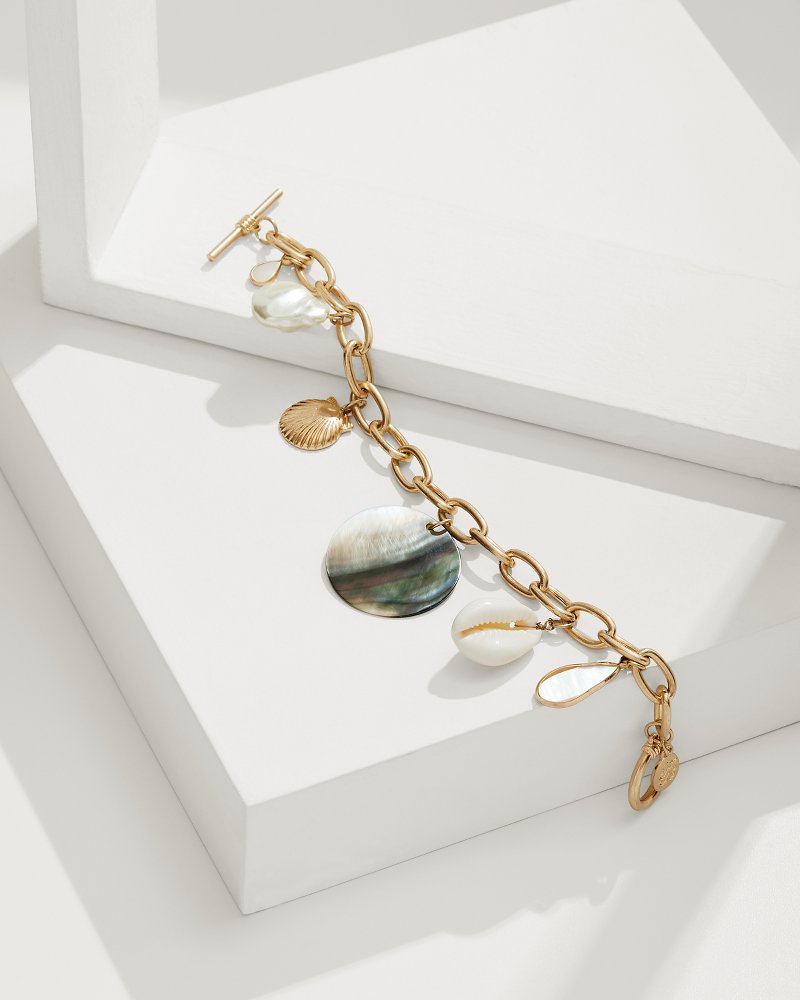 Seaside Link Shell Charm Bracelet