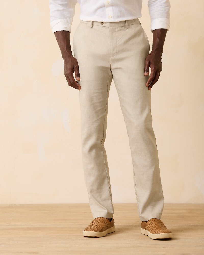 Big & Tall Latigo Beach Linen-Blend Flat-Front Pants