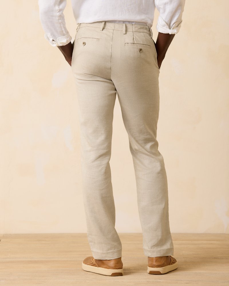 Big & Tall Latigo Beach Linen-Blend Flat-Front Pants