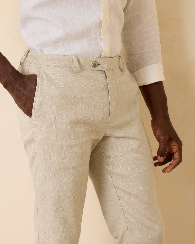 Big & Tall Latigo Beach Linen-Blend Flat-Front Pants