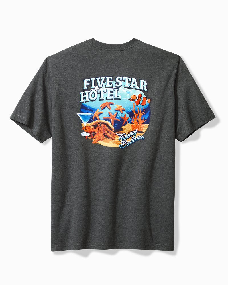 Big & Tall Five Star Hotel Graphic T-Shirt