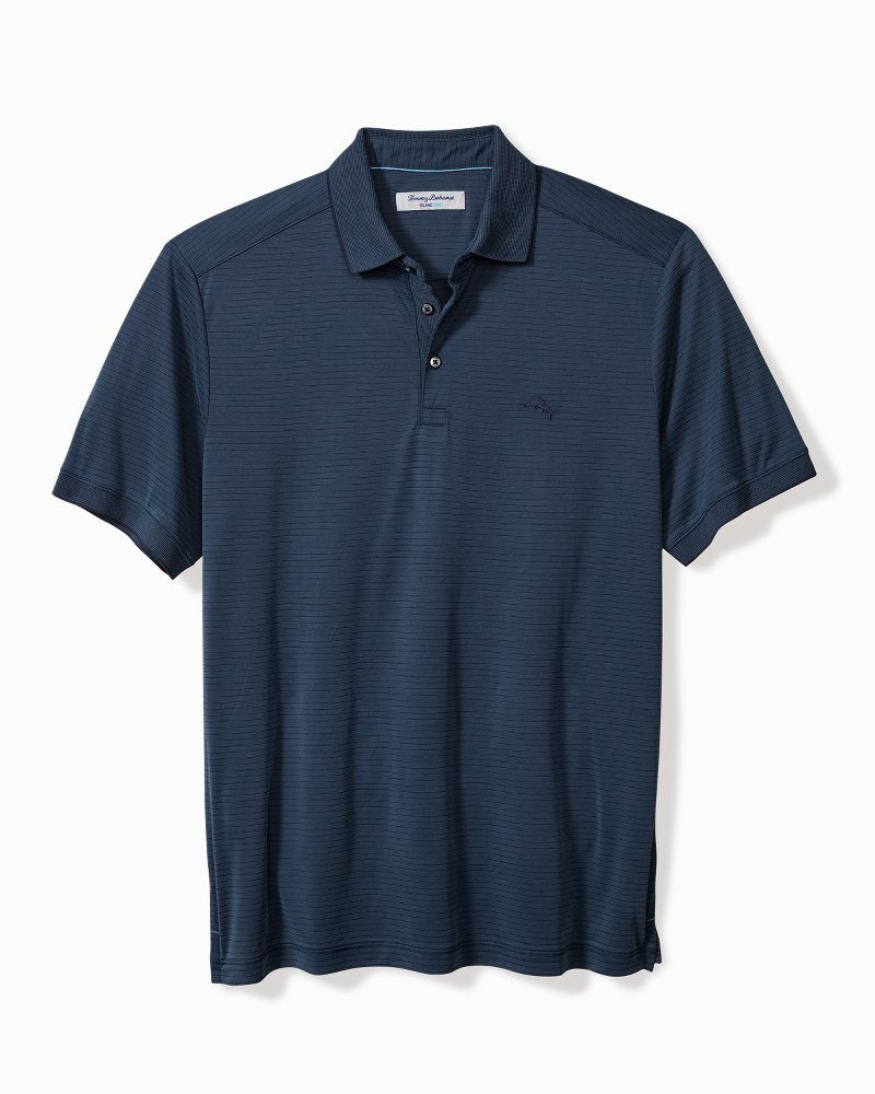 Big & Tall Bay Stripe IslandZone® Polo