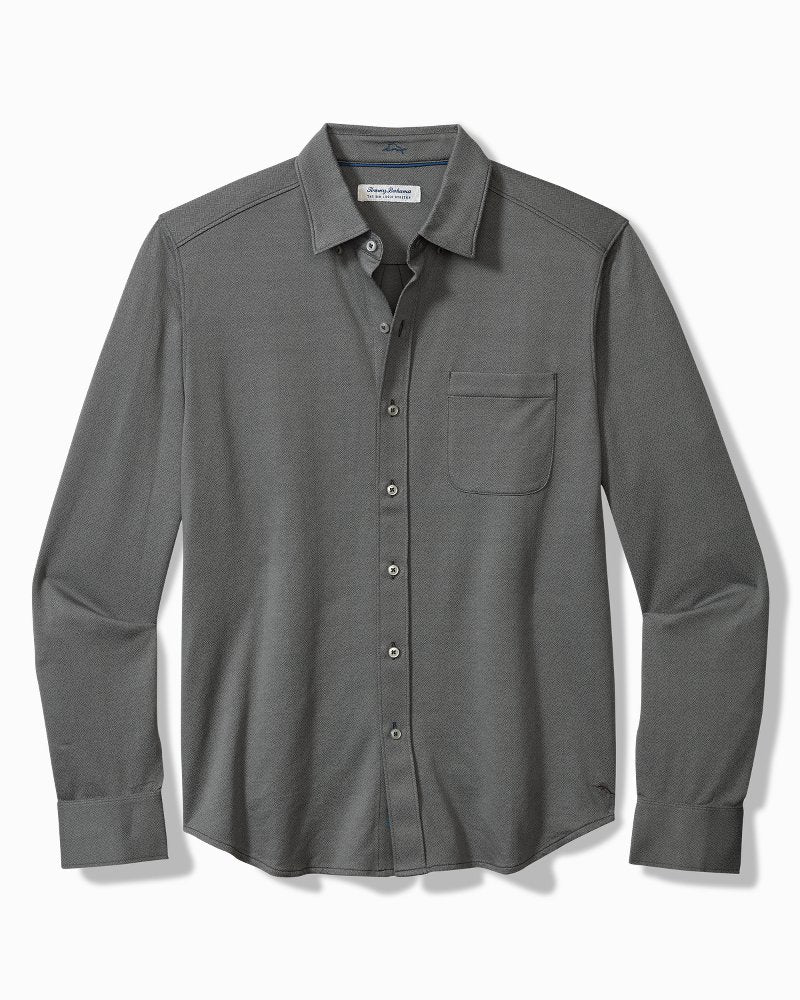Big & Tall San Lucio Diamond Isles Knit Stretch Shirt