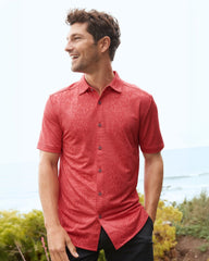 Big & Tall Palm Coast Cascade Vines IslandZone® Knit Shirt