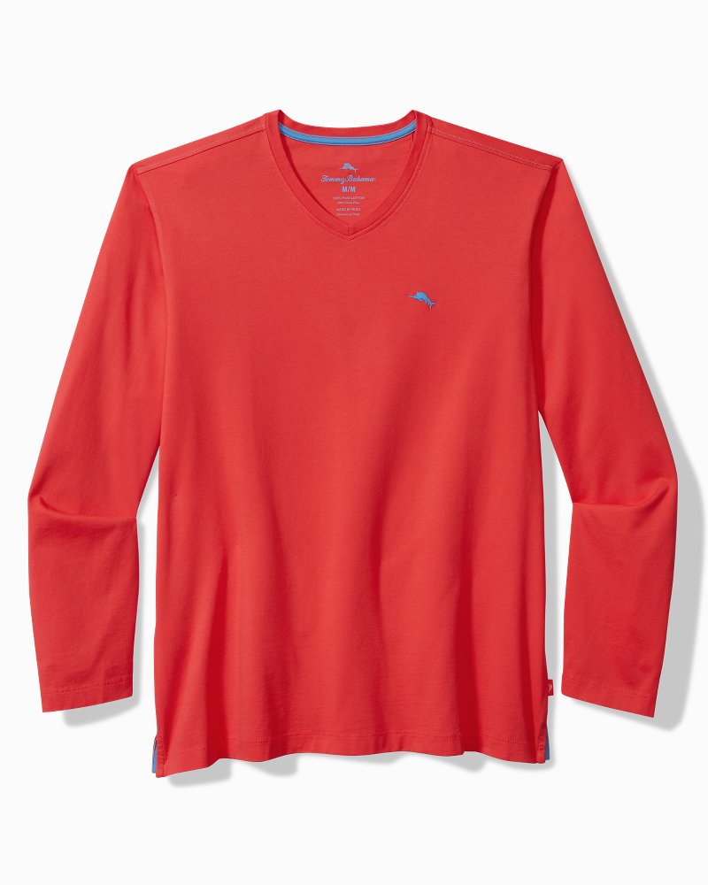 Big & Tall Bali Skyline V-Neck Long-Sleeve T-Shirt