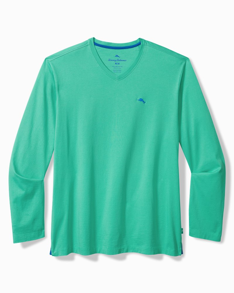 Big & Tall Bali Skyline V-Neck Long-Sleeve T-Shirt