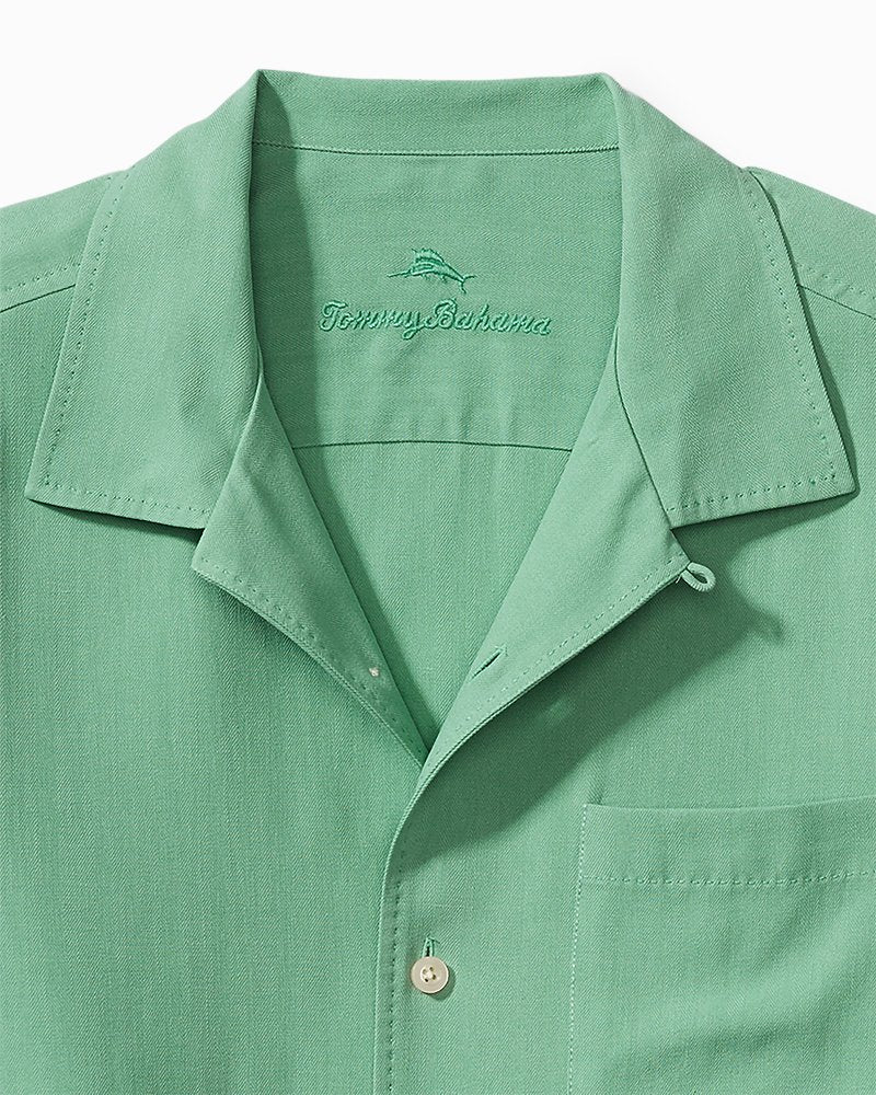 Big & Tall Hawaiian Herringbone Camp Shirt