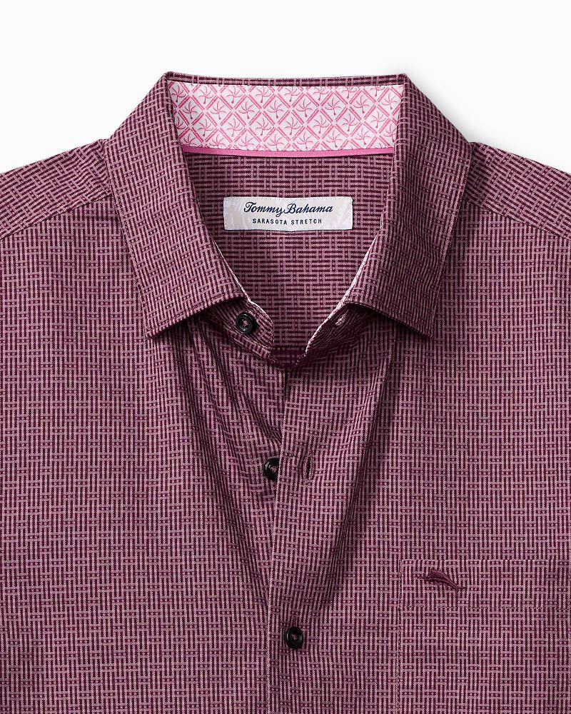 Big & Tall Sarasota Stretch Ventura Isles IslandZone® Stripe Shirt