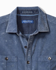Big & Tall Coastline Cord Stretch Sun Fade Double-Pocket Shirt