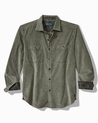Big & Tall Coastline Cord Stretch Sun Fade Double-Pocket Shirt