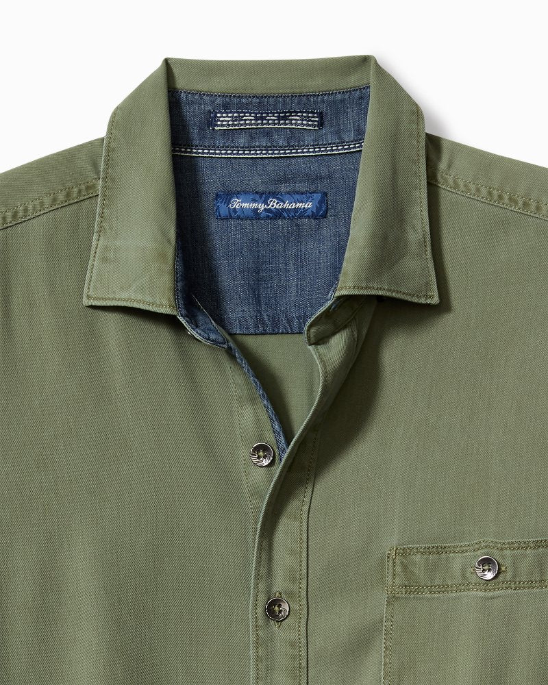 Big & Tall Ocean Wash Twill Long-Sleeve Shirt