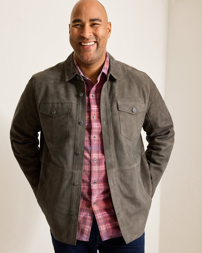 Big & Tall Boulder Ridge Suede Shirt Jacket