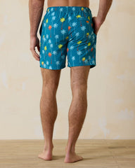 Big & Tall Naples Pom Palms Swim Trunks