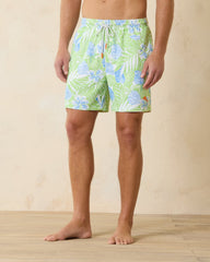 Big & Tall Naples Pineapple Hideaway Swim Trunks