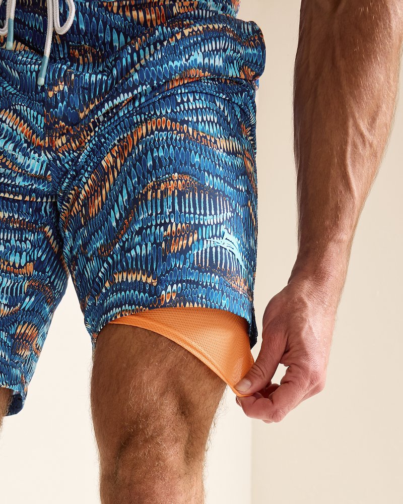 Big & Tall Baja Monte Rio Geo Boardshorts