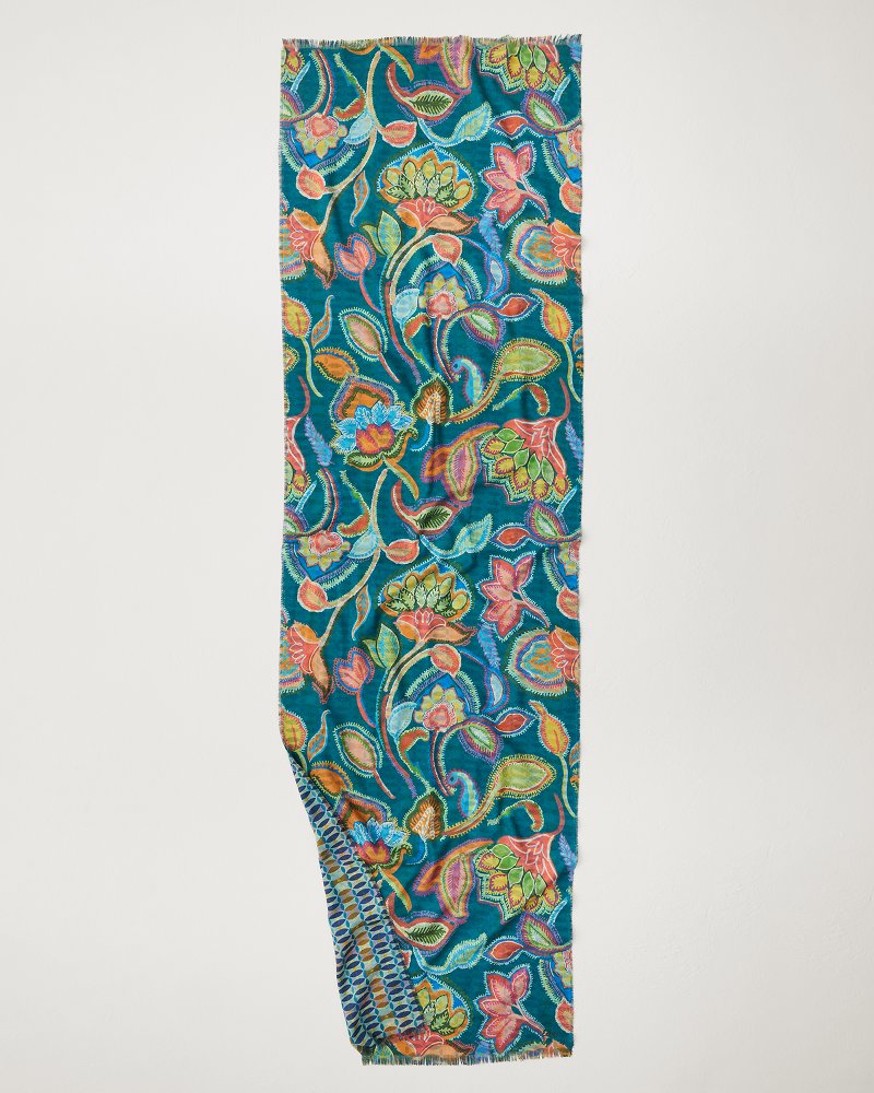 Hypnotic Garden Double Face Scarf