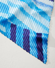 Mosaic Stripes Pleated Diamond Scarf