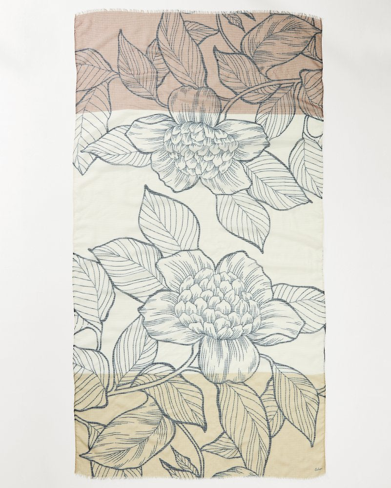 Block Bouquet Wrap Scarf