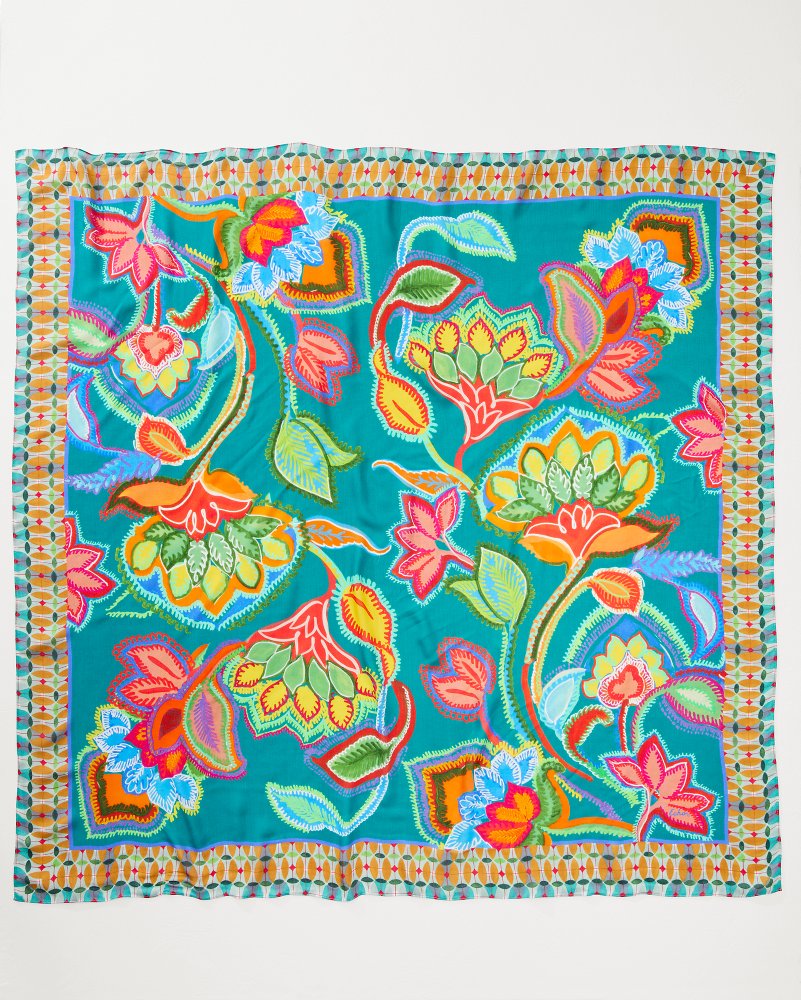 Hypnotic Garden Square Scarf