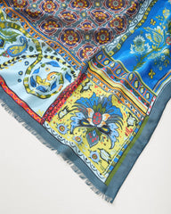 Tile Patch Wrap Scarf