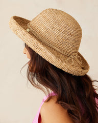 Maria Packable Raffia Upturn Hat