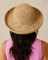 Maria Packable Raffia Upturn Hat